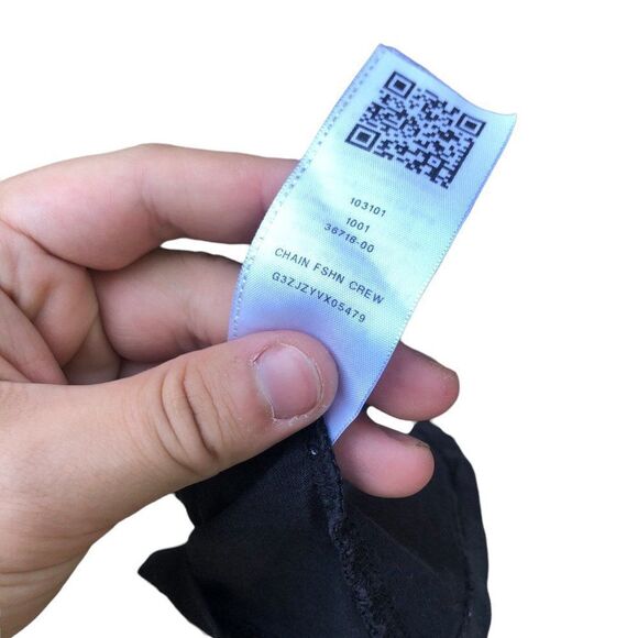 TRUE Religion T Shirt Chain Fashion Large Black BIG LOGO - Picture 4 of 5